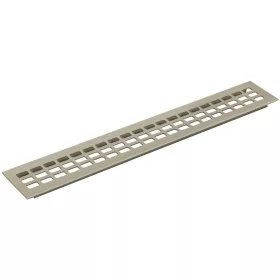   Szellőzőrács 600 x 100 mm alumíniumból/titánból nemesacél hatás