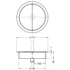 LAMPŽ Csapott belépőszárny kerek 170 mm INOX