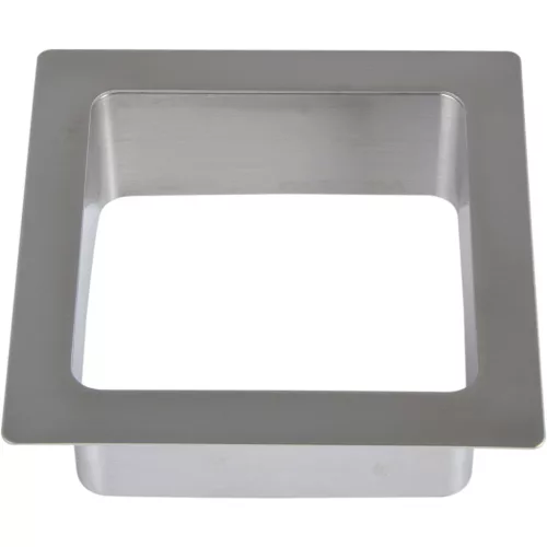 LAMPŽ Drop-in csappantyús szögletes 108 x 108 mm INOX