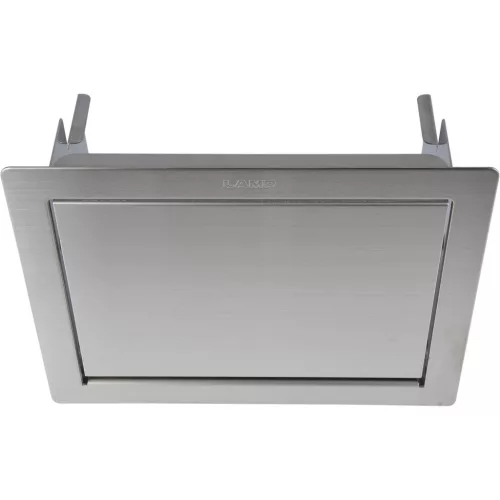 LAMPŽ Drop-in csappantyús szögletes 218 x 164 mm INOX