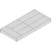 BLUM AMBIA-LINE evőeszköztartó 650 mm 300 mm Tennessee dió