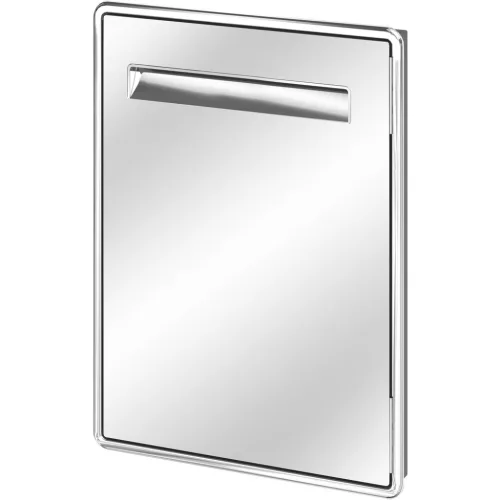 Ronda balos szekrényajtó AX56LS 442x502 mm rozsdamentes