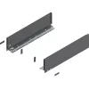 Szögletes kábelátvezetés porvédő kefével 120x70x25mm alumínium fekete RAL 9005