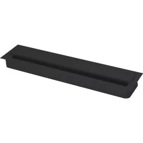   Szögletes kábelátvezetés porvédő kefével 350x70x25mm alumínium fekete RAL 9005