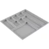 Betéttálca 277 x 277 x 17 mm szürke műanyag