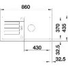 BLANCO beépíthető mosogató Favum XL 6 S kávé megfordítható