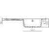 SYSTEMCERAM beép. mosogató Mera 90 900 x 510 mm ą15% balos cseppt. Magnólia