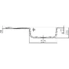 SYSTEMCERAM beép.mosogató Mera 100 SL 1000 x 510 mm bal cseppt. Magnólia exc.