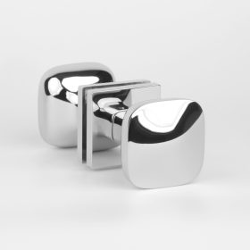   Gomb Kétoldalú STILE KIAMA Q SLIM 7MM LC - Fényes króm /Forgó - Forgó