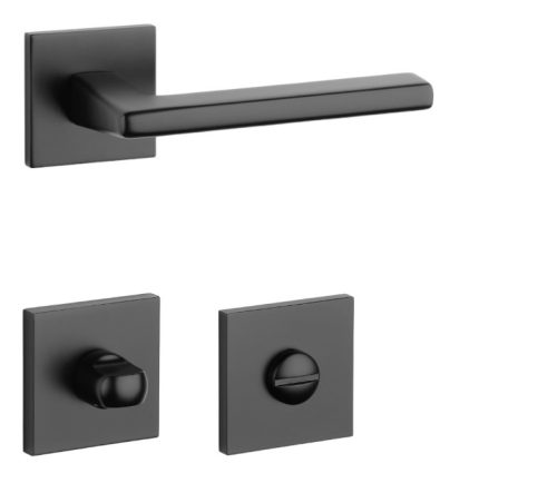 STILE ARTA Négyzetrozettás Q SLIM 7MM BLACK - Fekete WC