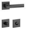 STILE LIMA Négyzetrozettás Q SLIM 7MM BLACK - Fekete WC