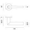 STILE SALTA Körrozettás R SLIM 7MM CP - Fényes króm BB