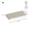 Neodímium tömbmágnes 20x10x2mm tapadás 2kg 6 db