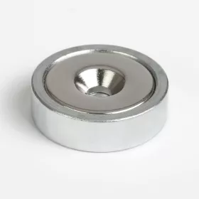   Neodímium korongmágnes 25 mm lyukátmérővel 7 mm magassággal maximális teherbírás 16 kg