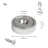 Neodímium korongmágnes 25 mm lyukátmérővel 7 mm magassággal maximális teherbírás 16 kg
