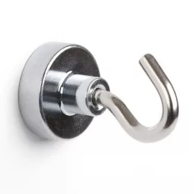   Neodímium erőmágnes kampóval átmérő 20 mm maximális teherbírás 11 kg