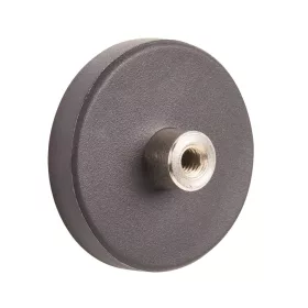   Gumírozott neodímium mágnes 31 mm átmérőjű M4 menettel teherbírás 11 kg