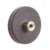 Gumírozott neodímium mágnes 31 mm átmérőjű M4 menettel teherbírás 11 kg