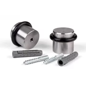   Ajtóütköző átmérő 38x30mm csavarozható rozsdamentes acél 2 db.