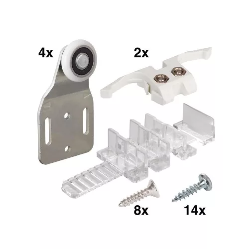 WS 45 szerelőkészlet 2 tolóajtóhoz teherbírás 45 kg
