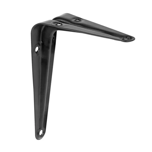 Lemezkonzol 100x75mm teherbírás 18 kg matt fekete