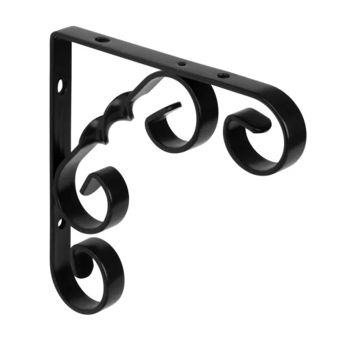 Csavaros konzol 130x130mm teherbírás 30 kg fekete