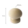 Bútorgomb Achen átmérő 34mm natúr bükkfa