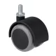 Bútorkerék M8-as csappal 50 mm átmérőjű 50 kg teherbírású