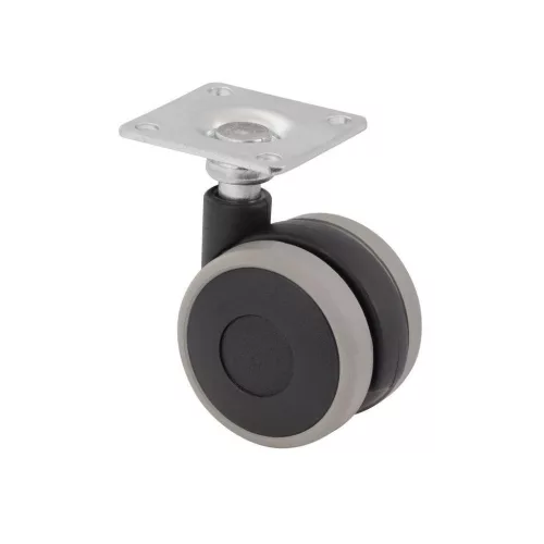 Bútorkerék fekete-szürke talppal 40 mm átmérőjű