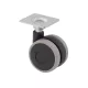 Bútorkerék fekete-szürke talppal 40 mm átmérőjű