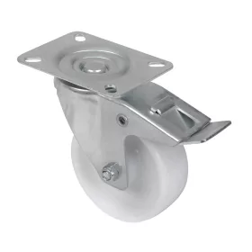 Szállítókerék forgó fékkel 100 mm átmérőjű nejlon