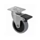 Görgő talppal kemény padlóhoz forgó fékkel átmérője 75 mm