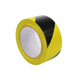   Sraffozott ragasztószalag - sárga-fekete 50mmx33m öntapadós