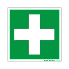 Elsősegélycsomag 80x80mm matrica