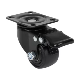  Fékes forgógörgő 50 mm átmérő 100 kg teherbírás fekete