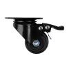 Fékes forgógörgő 50 mm átmérő 100 kg teherbírás fekete