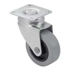   Szürke készülékkerék forgó tányérral kemény padlóhoz átmérő 50 mm