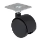 Bútorkerék talppal 40 mm átmérőjű teherbírás 25 kg