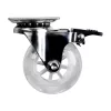 Forgószerkezet kereke fékkel átmérő 50 mm teherbírás 40 kg átlátszó