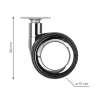 Design bútorgörgő 75 mm átmérőjű talppal ellátott forgó teherbírás 85 kg