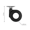 Design bútorgörgő 65 mm átmérőjű forgó talppal teherbírás 60 kg