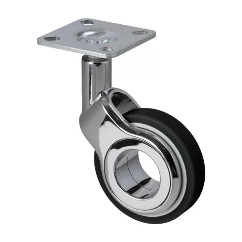 Design bútorkerék 60 mm átmérőjű forgó talppal teherbírás 60 kg