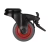 Készülékkerék kemény padlóhoz átmérő 50 mm forgó lyukkal fékkel teherbírás 50 kg
