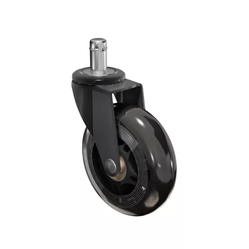 Irodai görgő átmérője 75 mm csap átmérője 11 mm átlátszó teherbírás 50 kg 5 db.