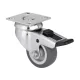 Kemény padlóra való készülékgörgő forgó fékkel átmérő 50 mm teherbírás 40 kg