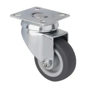   Fekete talpas forgógörgő kemény padlóra 50 mm átmérővel