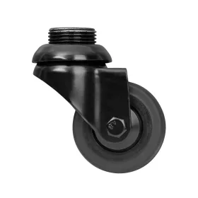   Walteco Kemény padlóra való görgő, 50 mm átmérőjű, forgó, 3/4" menettel, RT-60, teherbírás 50 kg, fe