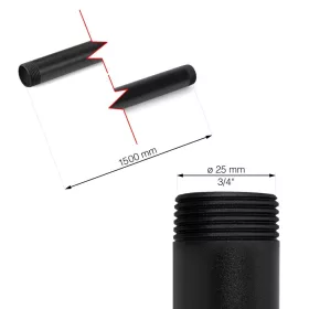 Walteco Rusticline cső 3/4", 1500mm, RT-33