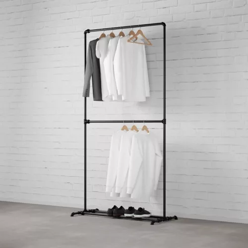 Walteco FREJA I - Rusticline ruhaszárító cipőtartóval, szabadon álló, 1100x2100mm