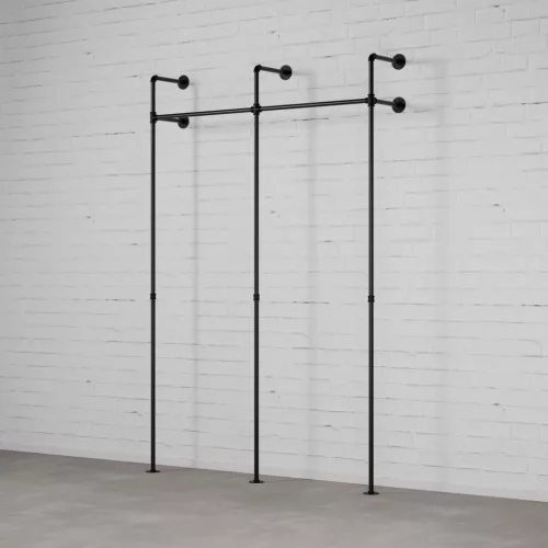 Walteco DARIO II EGYSZEMÉLYES - Rusticline gardróbszekrény szett, falra szerelhető, 2220x2300mm